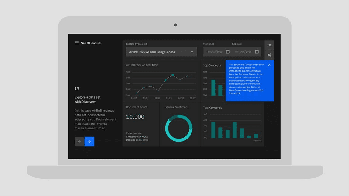 Watson user interface